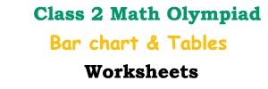 class 2 math Bar chart and Tables worksheets